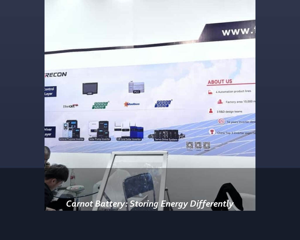 Carnot Battery: Storing Energy Differently